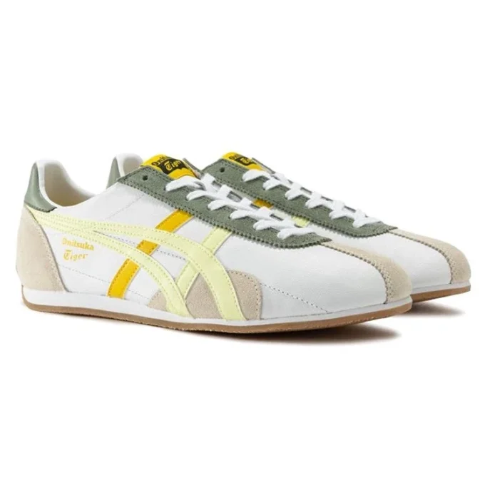 Buty Runspark „Biały oliwkowy żółty”