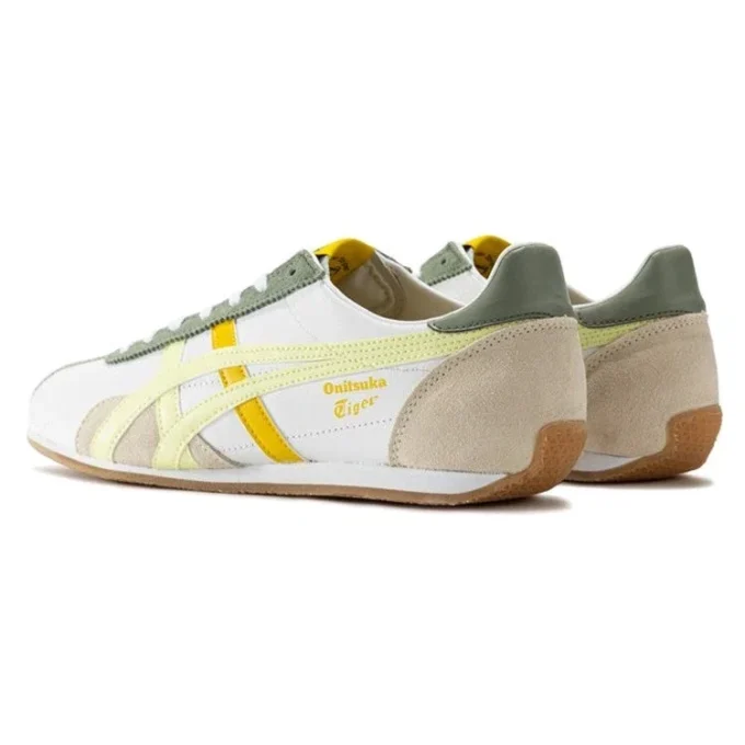 Buty Runspark „Biały oliwkowy żółty”