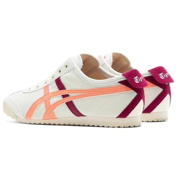Mexico 66 Slip-On „White Burgundy Orange”